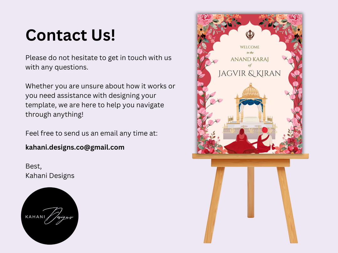 Anand Karaj Welcome Sign - Eternal Union