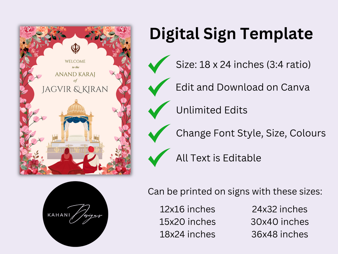 Anand Karaj Welcome Sign - Eternal Union