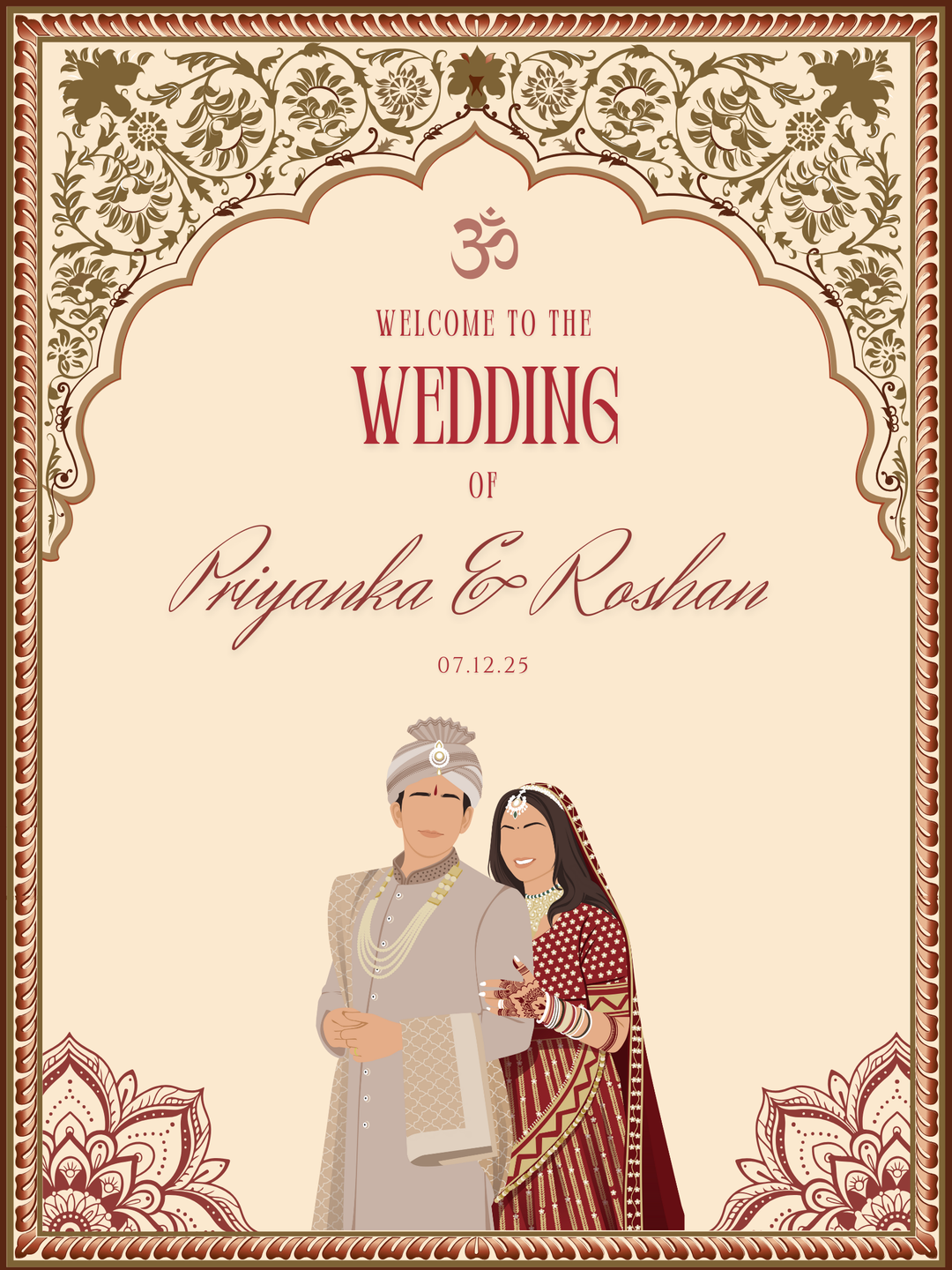 Custom Wedding Sign - Divine Fusion