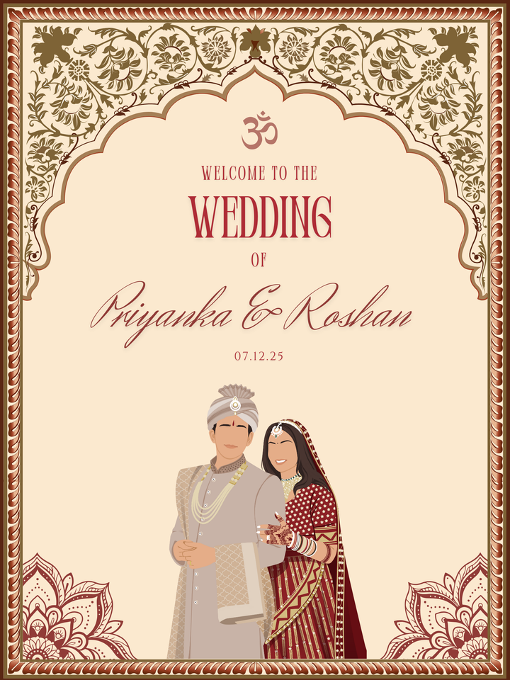 Custom Wedding Sign - Divine Fusion
