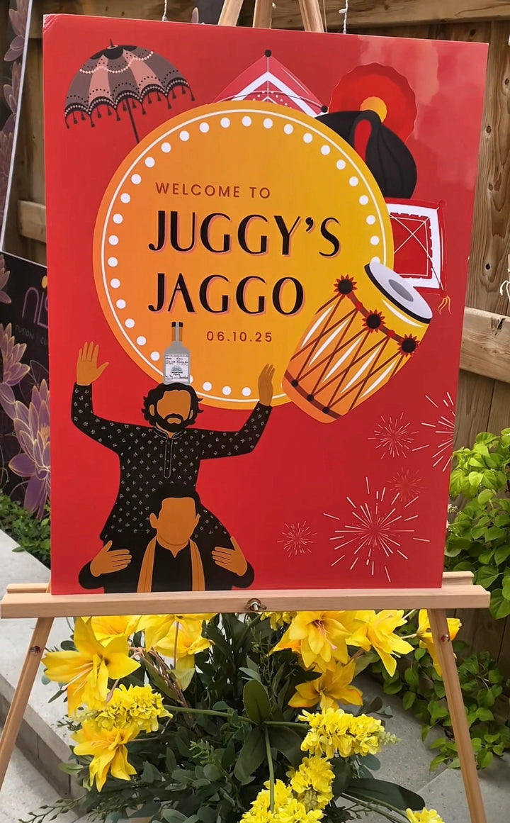 Custom Jaggo Sign - Festive Spirit