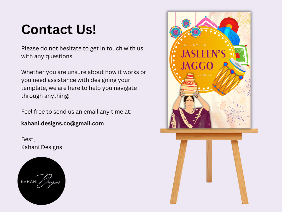 Jaggo Welcome Sign - Festive Spirit
