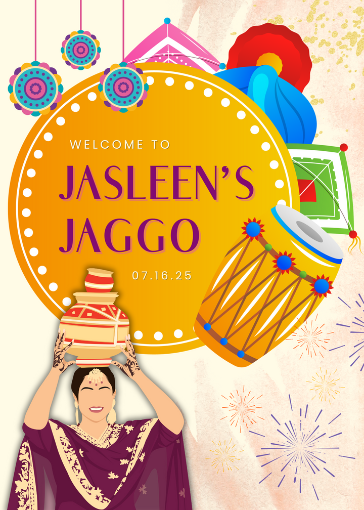 Custom Jaggo Sign - Festive Spirit