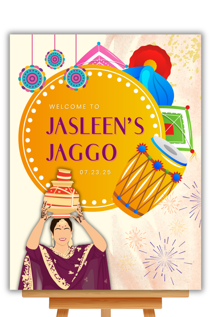 Jaggo Welcome Sign - Festive Spirit