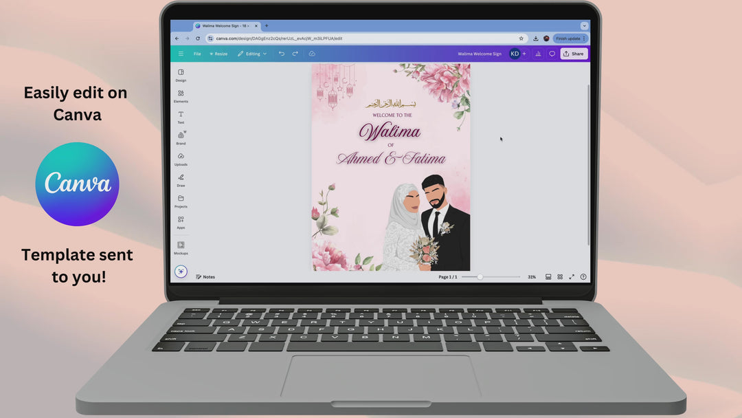 Walima Welcome Sign - Faithful Union