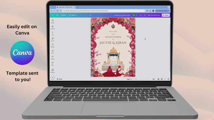 Anand Karaj Welcome Sign - Eternal Union